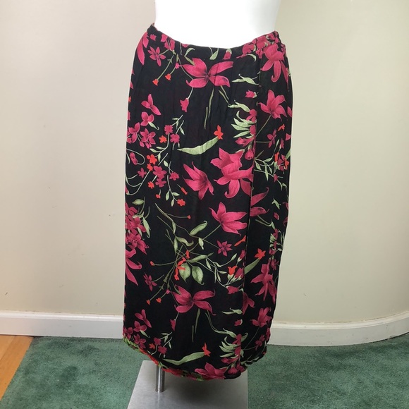 Style & Co Collection Vintage Reversible Midi Skirt Faux Wrap - Picture 5 of 7